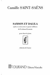 Camille Saint-Saens Notenblätter Samson et Dalila reduction pour