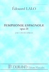 Edouard Victor Antoine Lalo Notenblätter Symphonie espagnole op.21