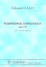 Edouard Victor Antoine Lalo Notenblätter Symphonie espagnole op.21