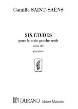 Camille Saint-Saens Notenblätter 6 études op.135 pour la main gauche