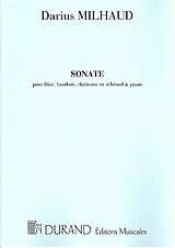 Darius Milhaud Notenblätter Sonate op.47 pour flûte, hautbois