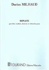 Darius Milhaud Notenblätter Sonate op.47 pour flûte, hautbois