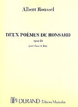 Albert Charles Paul Roussel Notenblätter 2 poèmes de Ronsard op.26