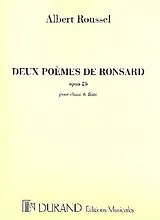 Albert Charles Paul Roussel Notenblätter 2 poèmes de Ronsard op.26