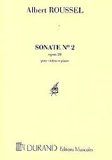 Albert Charles Paul Roussel Notenblätter Sonate no.2 op.28 pour violon et