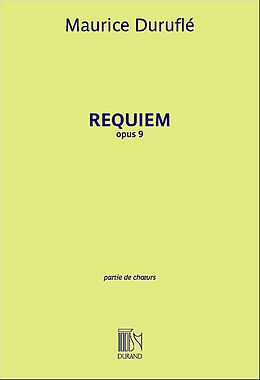Maurice Duruflé Notenblätter Requiem