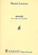 Daniel Lazarus Notenblätter Sonate