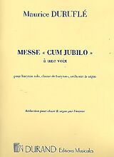 Maurice Duruflé Notenblätter Messe cum jubilo op.11