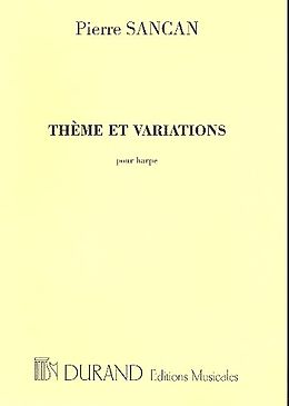 Pierre Sancan Notenblätter Thème et variations pour harpe