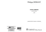 Philippe Hersant Notenblätter Onze Caprices pour 2 violons