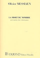 Olivier Messiaen Notenblätter La mort du nombre pour soprano