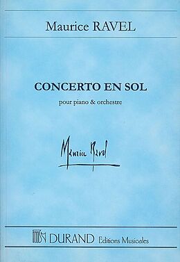 Maurice Ravel Notenblätter Concerto sol majeur