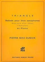 Pierre Max Dubois Notenblätter Triangle pour 3 saxophones (SAT)