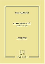 Henri Martinet Notenblätter Papa Noel 2 Vx Egales