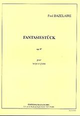 Paul Bazelaire Notenblätter Fantasiestück op.87 für Harfe und Klavier
