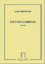 Arthur Honegger Notenblätter 7 pièces brèves