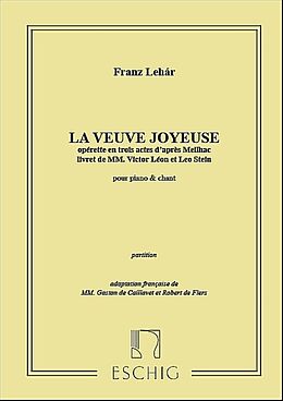 Franz Lehár Notenblätter La veuve joyeuse
