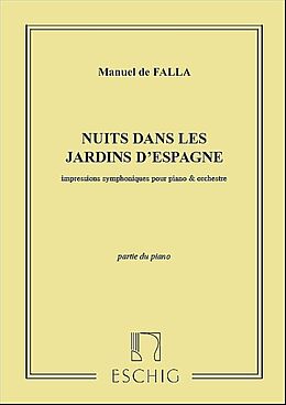 Manuel de Falla Notenblätter Noches en los jardines de espana
