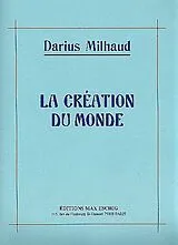 Darius Milhaud Notenblätter La creation du monde op.81a