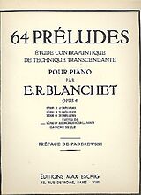 Émile-Robert Blanchet Notenblätter 64 Préludes op.41 vol. 4