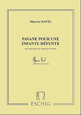 Maurice Ravel Notenblätter Pavane pour une infante defunte