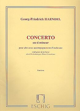 Georg Friedrich Händel Notenblätter Concerto si mineur