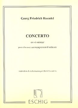 Georg Friedrich Händel Notenblätter Konzert h-Moll