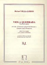 Heitor Villa-Lobos Notenblätter Viola quebrada