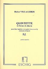 Heitor Villa-Lobos Notenblätter Quintette en forme de choros