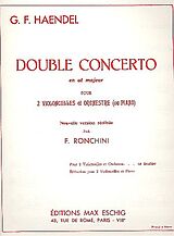 Georg Friedrich Händel Notenblätter Double concerto ut majeur pour 2 violon