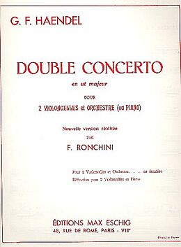 Georg Friedrich Händel Notenblätter Double concerto ut majeur pour 2 violon