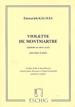 Emmerich Kálmán Notenblätter Violette de Montmartre