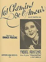 Francis Poulenc Notenblätter Les chemins de lamour pour voix