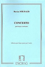 Darius Milhaud Notenblätter Concerto pour harpe et orchestre