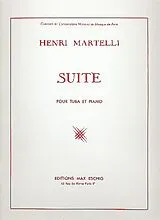 Henri Martelli Notenblätter Suite op.83 pour tuba et piano