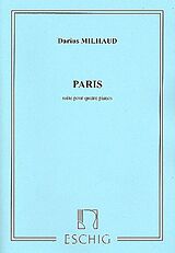 Darius Milhaud Notenblätter Paris für 4 Klavier