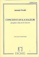Antonio Vivaldi Notenblätter Konzert A-Dur für Gitarre und