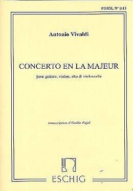 Antonio Vivaldi Notenblätter Konzert A-Dur für Gitarre und