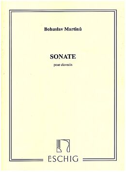 Bohuslav Martinu Notenblätter Sonate
