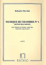 Bohuslav Martinu Notenblätter Musique de chambre no.1 pour