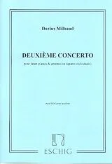 Darius Milhaud Notenblätter Concerto no.2
