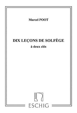 Marcel Poot Notenblätter 10 lecons de solfège à