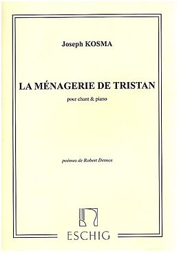 Joseph Kosma Notenblätter La Ménagerie de Tristan