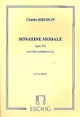 Charles Louis Eugene Koechlin Notenblätter Sonatine modale op.155 pour