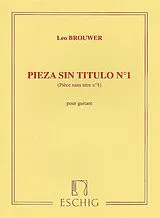 Leo Brouwer Notenblätter Pieza sin titulo = piece sans titre