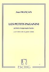 Jean Francaix Notenblätter Les petites Paganini prelude et