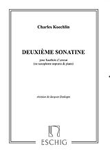 Charles Louis Eugene Koechlin Notenblätter Sonatine op.194,2 pour hautbois