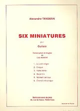 Alexandre Tansman Notenblätter 6 miniatures pour guitare