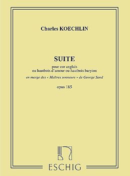 Charles Louis Eugene Koechlin Notenblätter Suite pour cor anglais seul