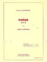 Charles Tournemire Notenblätter Poème op.38 pour orgue et orchestre